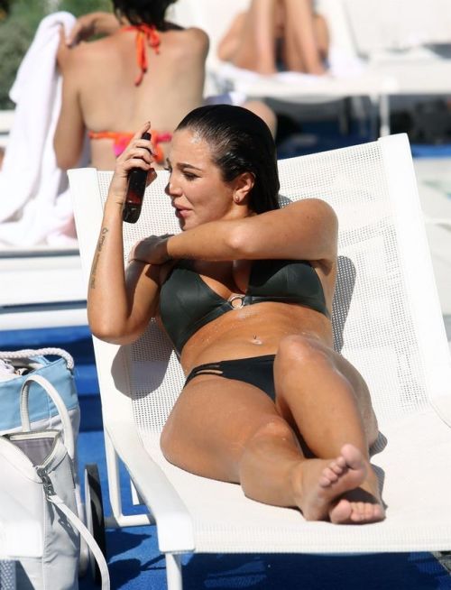 dreadinny: TULISA CONTOSTAVLOS in Bikini at a Pool in Los Angeles 05/19/2018 xx