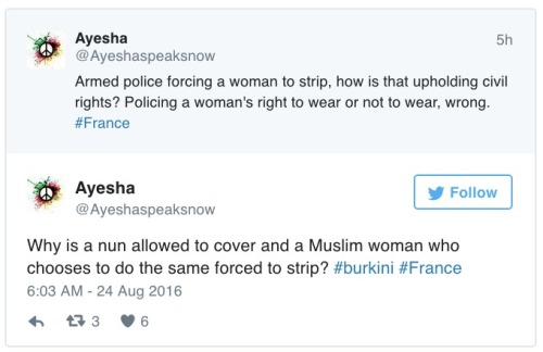 dailydot: French police force Muslim woman to strip because of ‘burkini’ law In three be