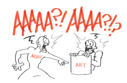 grauntiemotersblog: bludragongal:artists meeting other artists Yes. Very true