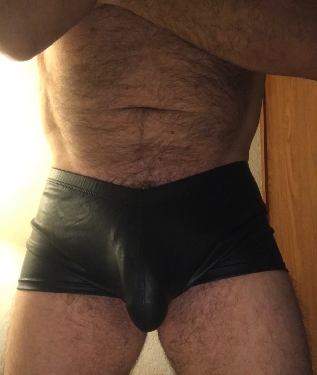 marrieddad1963:next-to-md63:Leather-look Trunks: Front