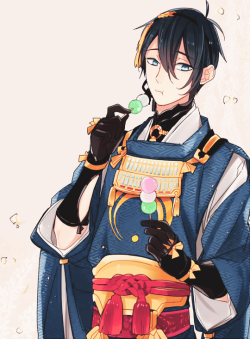 akahito:  ★ Hagiwara Daisuke’s drawing of Munechika Mikazuki from Touken Ranbu ★ 