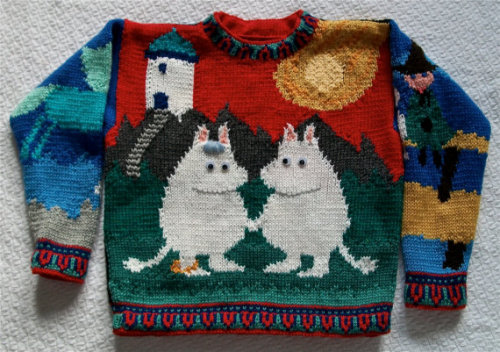 littlealienproducts:Moomin Sweater Knitting Pattern byamarinalevin