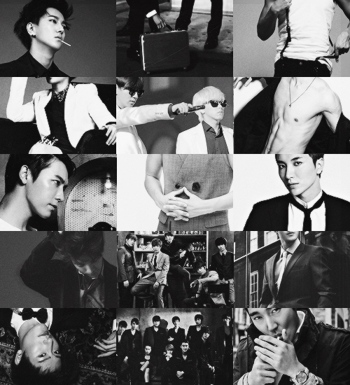 fyukjae:  AU Meme: Super Junior as mobsters. 