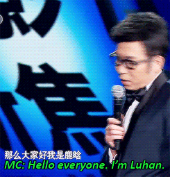 meiren-menglu:The MC trolling Luhan….