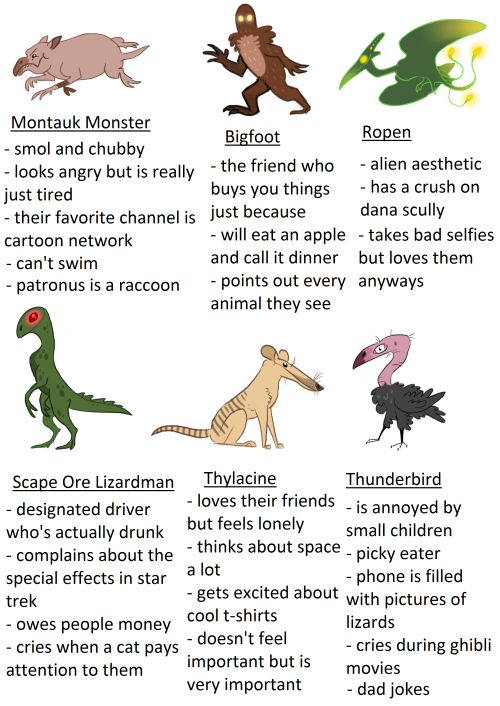 glassraptor:tag yourself as a cryptid i’m the montauk monster