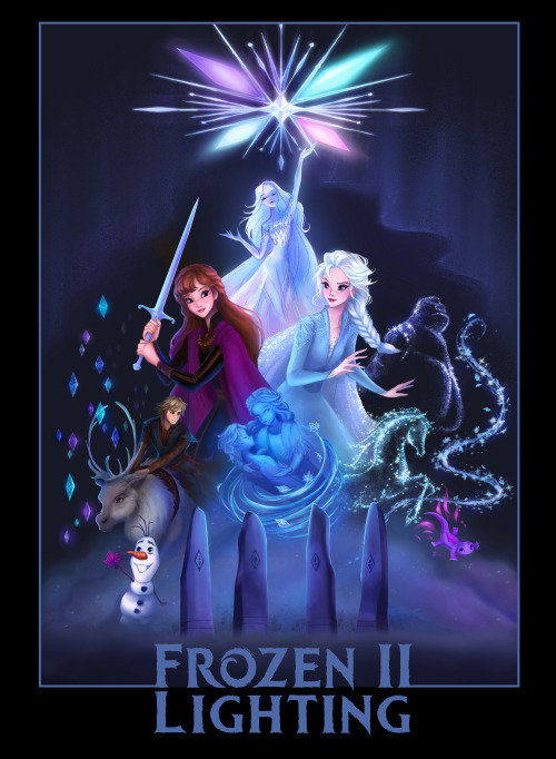 Design for the Frozen 2 Lighting Crew Shirt!