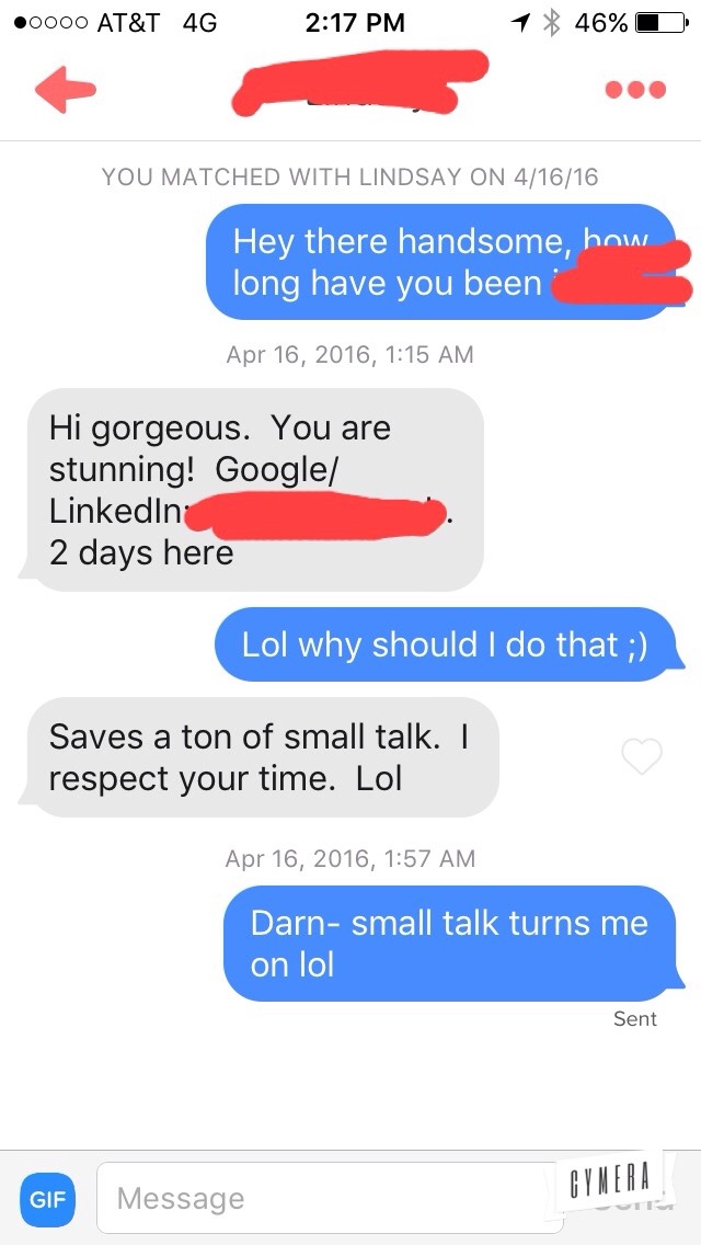 When they make your job easier by giving you their LinkedIn   Why can&rsquo;t