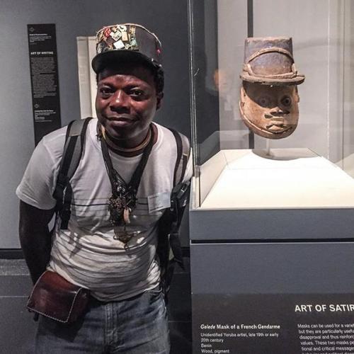 We were was pleased to welcome artist RomualdHazoumé (Benin, b. 1962) to the Brooklyn Museum galleri