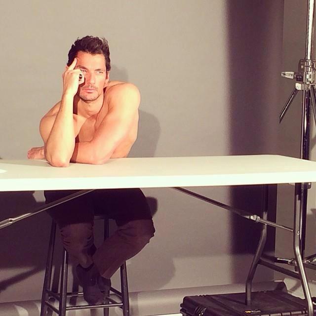 thekinggandy:David shooting today for Marie Claire UK  no&hellip;THAT is hot.
