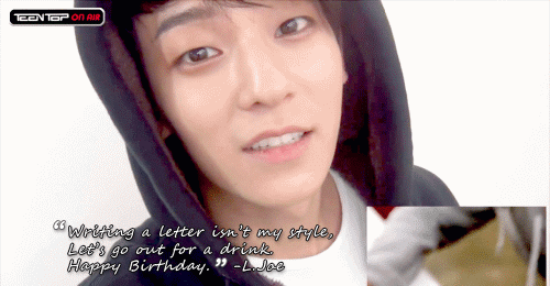 milktealimesoda:  Teen Top members birthday messages to Changjo [x] [x]  