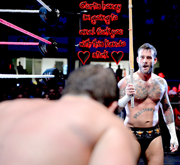 jasindarkblood:  ♥ Kendo stick assplay ♥  Kinky Punk with a kendo stick!