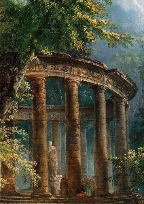 aqua-regia009:The Bathing Pool (1753) by Hubert Robert