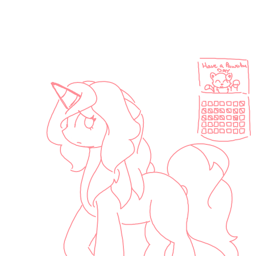 ask-peppermint-pattie:  I probably should have took better care of this thing… ((WHO REMEMBER THAT GIFT FROM WAY BACK! ehehe…. Yeaahh… I swear I wasn’t done with it. I totally remembered it! *totally didn’t* I got a plan with this! So I promise