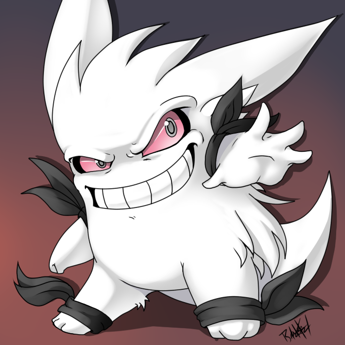 Shiny Mega Gengar Illustration — Weasyl