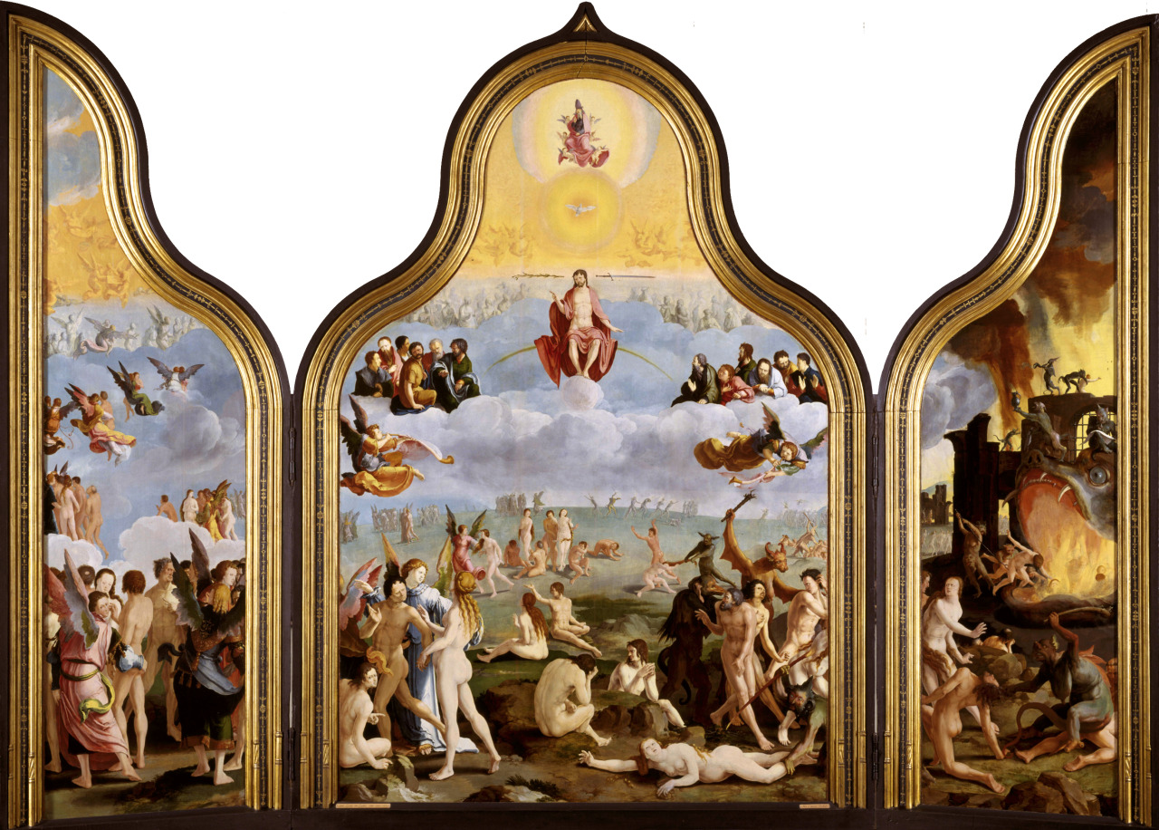 Lucas van Leyden (Leiden, 1494 - 1533); Last Judgement (triptych), 1526-27; oil on