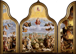 Lucas Van Leyden (Leiden, 1494 - 1533); Last Judgement (Triptych), 1526-27; Oil On