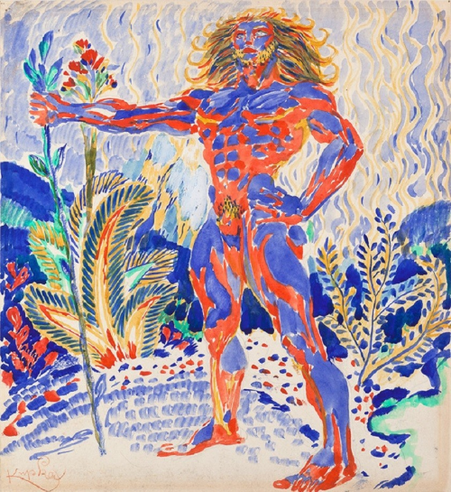 František Kupka - Blue and Red Prometheus,1909
