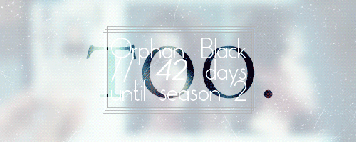 delphinecormier44:Orphan Black Countdown; it’s happening TODAYThank you, cloneclub, for continuously