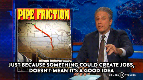 comedycentral:  Jon Stewart discusses the debate over the Keystone XL pipeline. Click