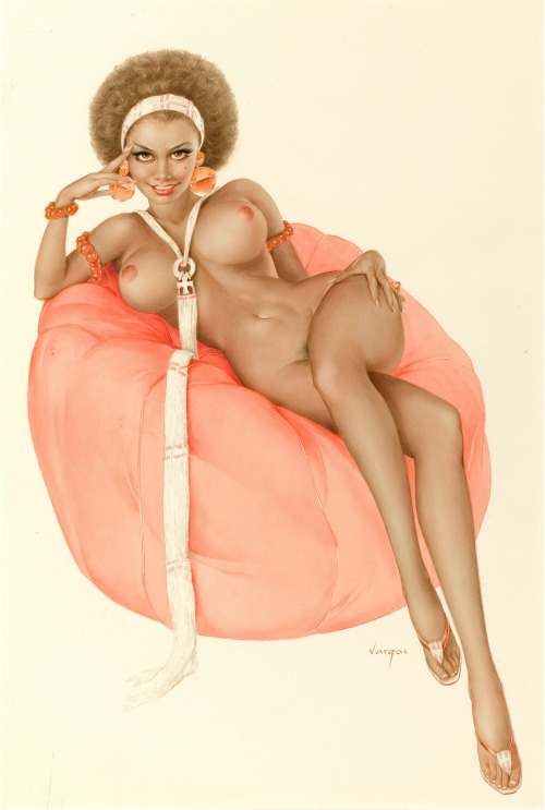 federer7:Vargas Girl, Playboy, January 1973 Illustration: Alberto Vargas