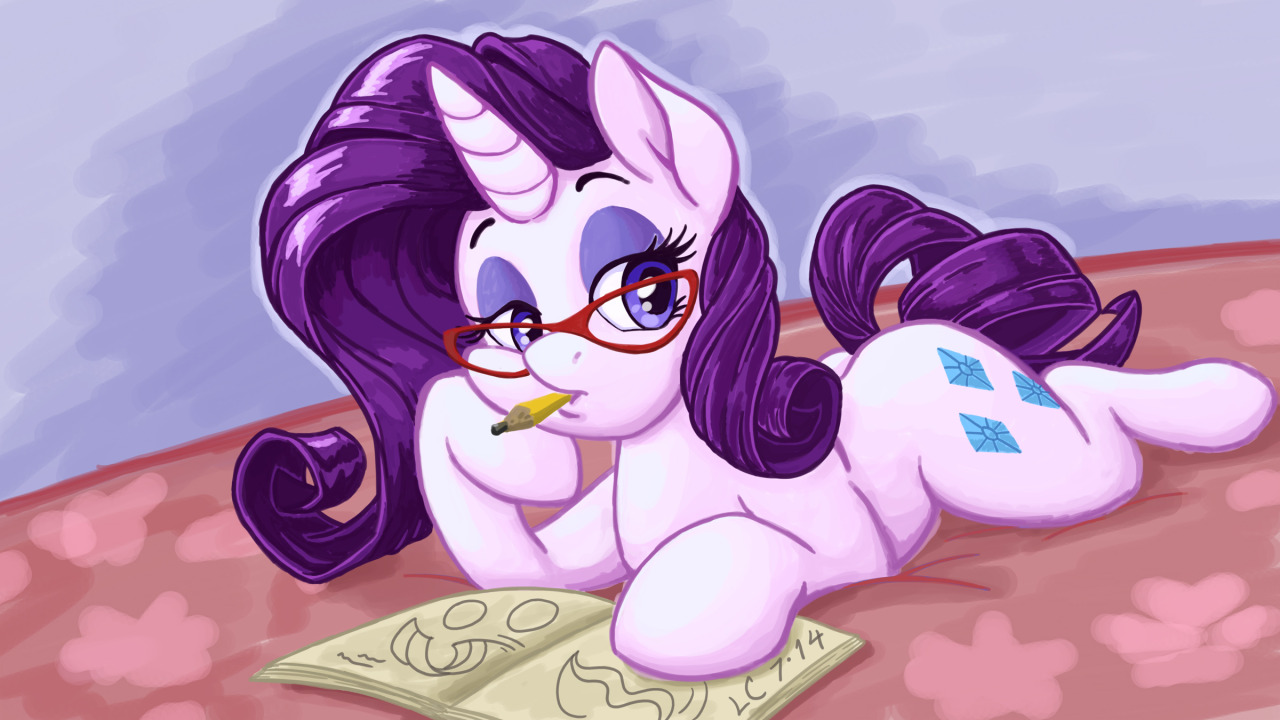 pia-chan:  mlpfim-fanart:  Waiting for Inspiration by LateCustomer  haha my wallpaper