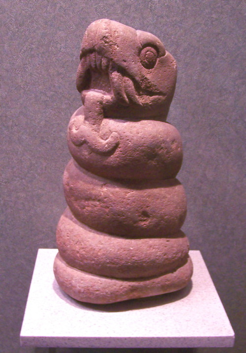 Greenstone serpent sculpture (Texcoco, Mexico).