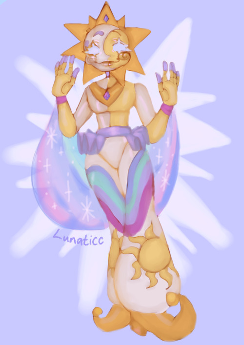 Moon As Princess Luna And Sun As Princess Celestia