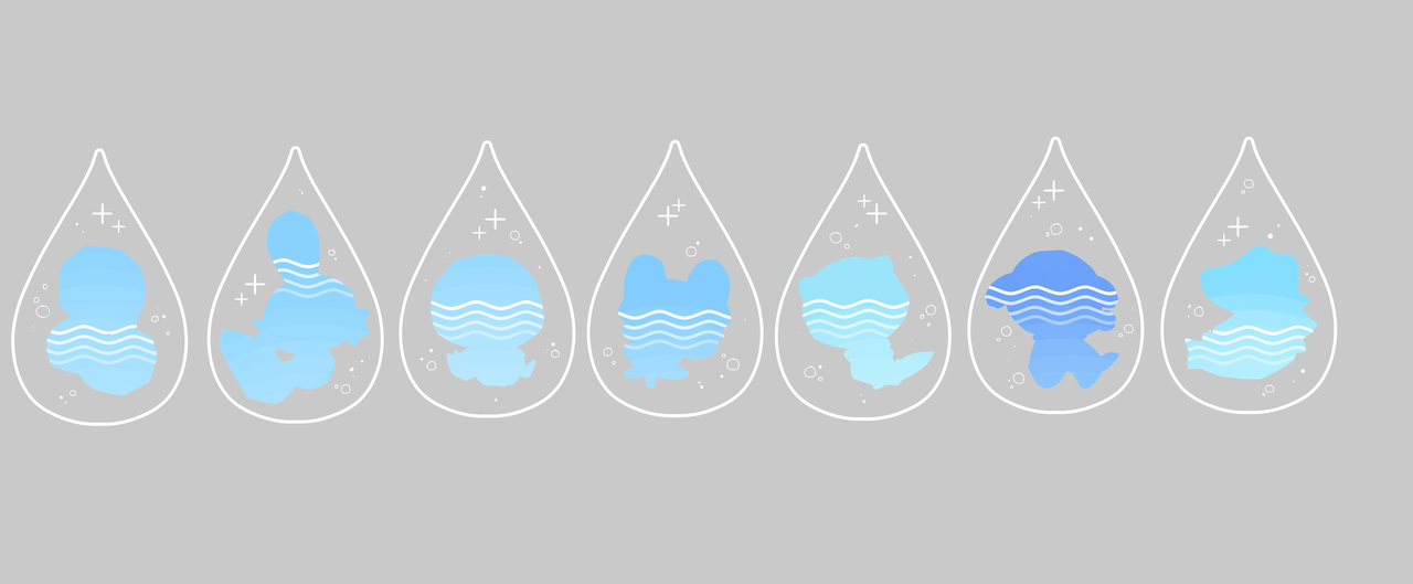ieafy: sleepy water starters are now up for pre-order in my store!expected to ship
