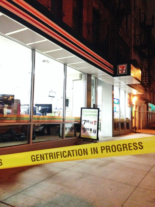 localflux:Gentrification in ProgressSmart work on the street, from a sharp artist and close homie of