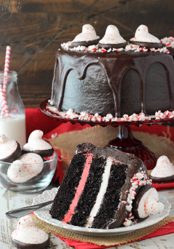 delicious-food-porn:Peeps Chocolate Peppermint CakeYES PLEASE