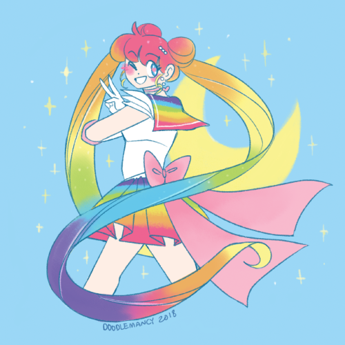 doodlemancy: HAPPY PRIDE! i revised all my Sailor Prides (and added some new ones)! prints here!