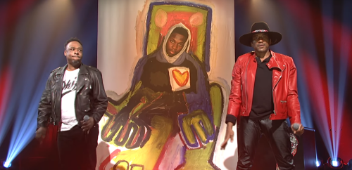 dynastylnoire:  the-movemnt:  On Saturday, A Tribe Called Quest took the Saturday Night Live stage for the first time in their 26-year history to deliver one of their most devastating and necessary messages they ever have. “Stand up, touch somebody