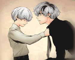 kaneki-e:  “Haise, listen. I’m not all that strong. Look at me.Please… don’t erase me.”