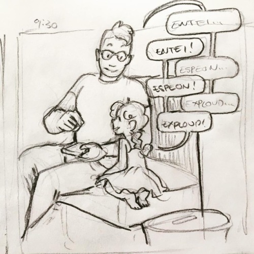 Looking at Mama’s Pokémon Go collection #elkingart #sketch #hourlycomicday2019 #hourlycomicdayhttp