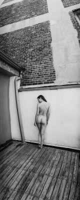 dordospeaks:  standing nude against the wall, 2014 