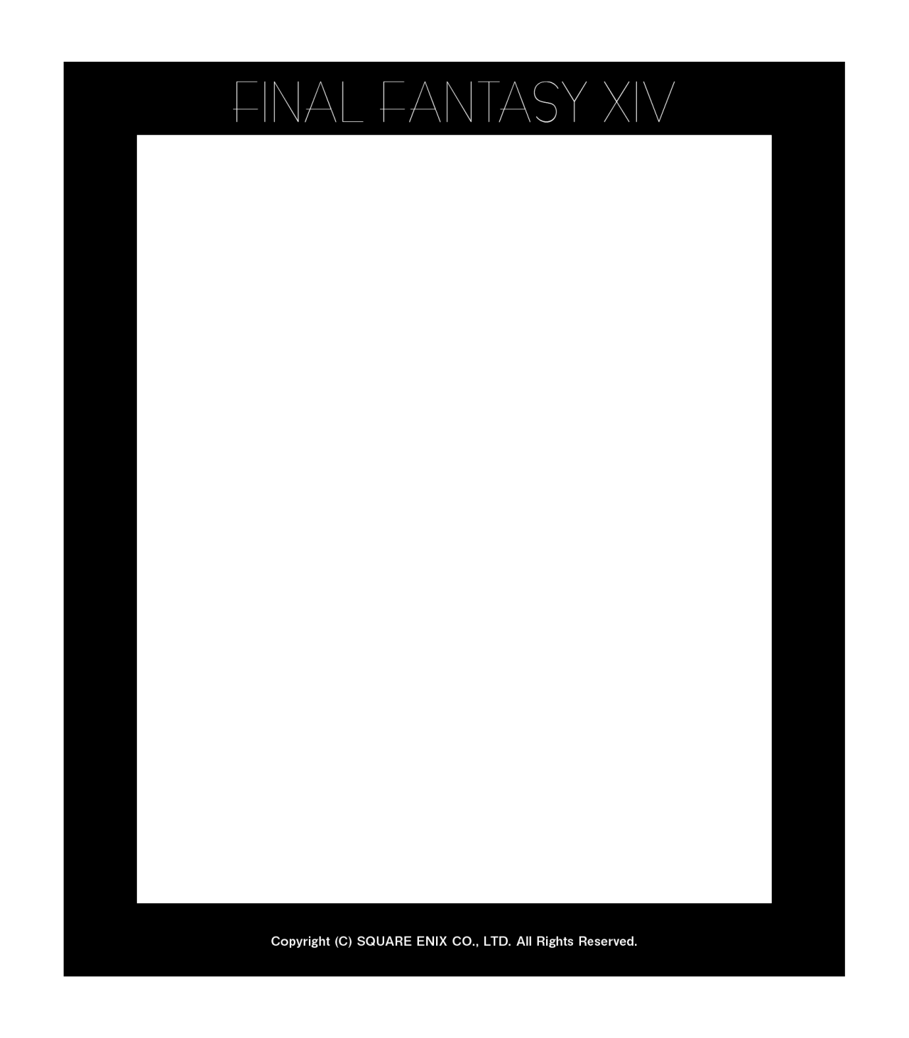 外周が透過されてて ちょっと内側に枠がある四角めのフレームです こっちは黒 Ff14おもちゃ箱 外周が透過されてて ちょっと内側に枠がある四角めのフレームです こっちは黒 Ff14おもちゃ箱