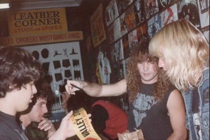 saxyforever:  Slayer at Slipped Disc Records, Valley Stream, NY 31 Oct. 1984