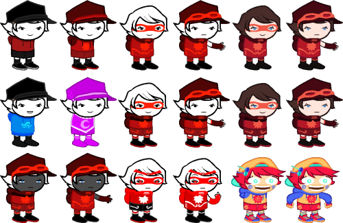 sarcasmprodigy:Sprites aren’t stressing out my arm so I made a bunch.