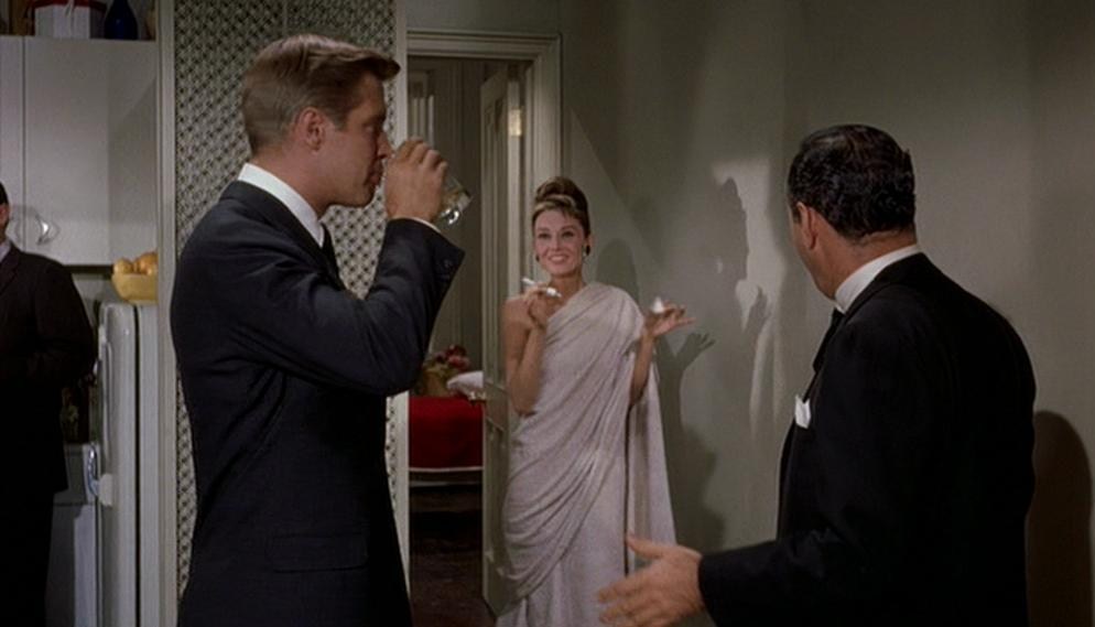 gatabella:  Audrey Hepburn, Breakfast At Tiffany’s, 1961It’s a bed sheet you