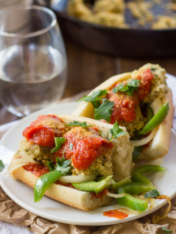 foodffs: Hearty quinoa meatballs are smothered