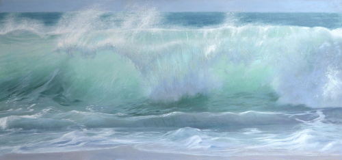 artsnskills: Turbulent Tidal Waves Dance With Power In Realistic Paintings Artist Paco Ferrando crea