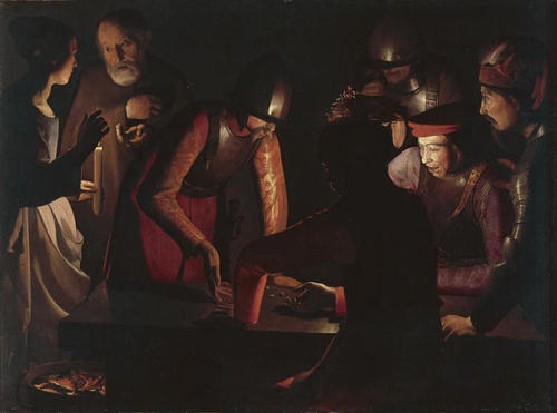 The Denial of Saint Peter, 1650, Francisco de ZurbaranSize: 161x120 cm