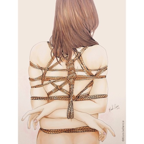 artistnicoledavis:  Kinbaku #art #copics #create #coloring #design #drawing #draweveryday #freehand #gallery #graphics #illustration #ink #lineart #myart #markers #pen #pencil #portraitart #ropeart #ropeplay #kinbaku #shibari