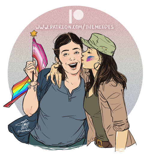 themeedes:A Rositara drawing to celebrate this Pride month! ♥-Brought to you with the support of my 