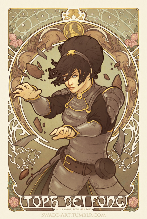 swade-art: Toph Nouveau - My submission to the Gallery Nucleus Avatar Show. I’ve been dropping