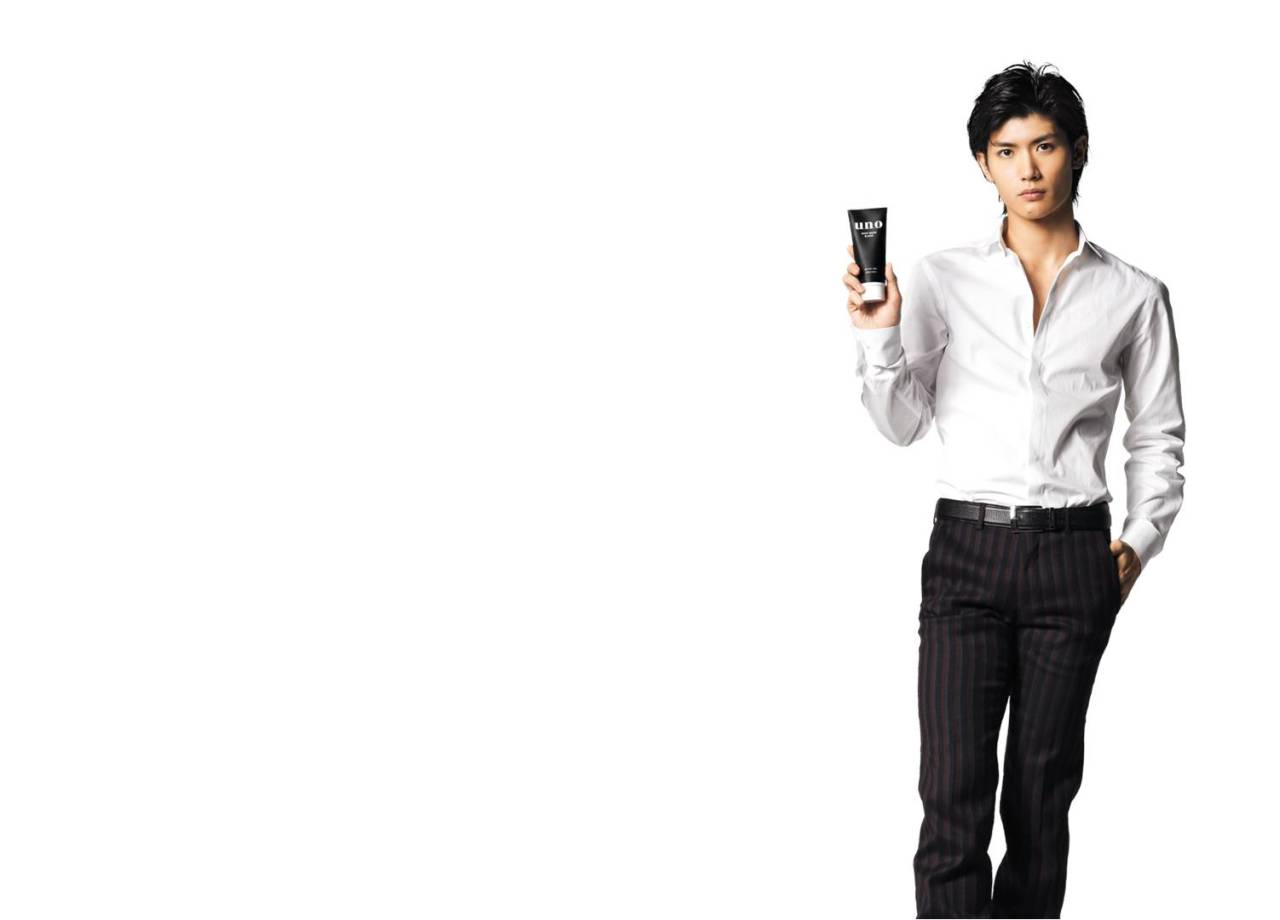 veechuu:  HQ haruma solo photoshoot for uno facial wash CM 