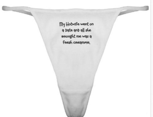 jackofftomywife:I make custom shirts and panties.Panties are only 12.99 each. All sizes.Message me i