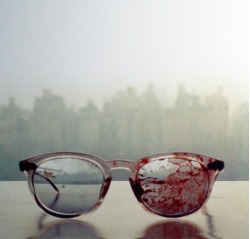 unexplained-events: John Lennon’s glasses after his murder. “I’m shot! I’m shot!” were his last words. Five shots rang out and four dum-dum bullets, specially adapted to cause maximum physical damage, slammed into Lennon’s back, side and shoulder. 