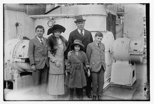 Sir A. Conan Doyle and family (LOC) by The Library of Congress Bain News Service,, publisher. Sir A.