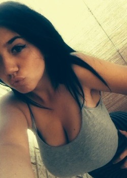 bustyteensblog:  Busty teen selfie.